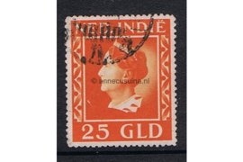 Nederlands Indië NVPH 289 Gestempeld FOTOLEVERING (25 gulden) Koningin Wilhelmina (Konijnenburg), groter formaat 1941