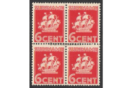 NVPH 165 Postfris (6 cent) (Blokje van vier) Scheepje 1936