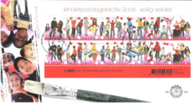 Nederland NVPH E539 Onbeschreven 1e Dag-enveloppe Blok Kinderzegels 2006