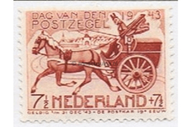 Nederland NVPH 422 Postfris Dag van de postzegel. postkoets 1943