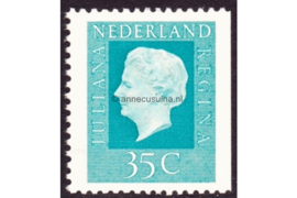 Nederland NVPH 942K Gestempeld Rechterzijde ongetand (35 cent) Koningin Juliana ('Regina') 1972-1975