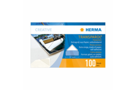 Herma Transparol Fotohoekjes EXTRA GROOT dispenser 100 Stuks (Herma 1302)