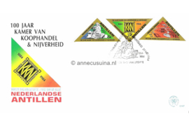 Nederlandse Antillen (Postdienst) NVPH E167 (E167PO) Onbeschreven 1e Dag-enveloppe 100 jaar Kamer van Koophandel en Nijverheid 1984
