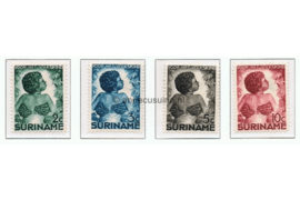 Suriname NVPH 179-182 Ongebruikt Kinderzegels 1936