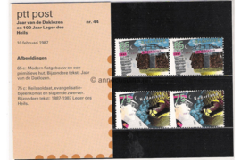 Nederland NVPH M44 (PZM44) Postfris Postzegelmapje Gecombineerde uitgifte 1987