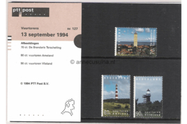 Nederland NVPH M127 (PZM127) Postfris Postzegelmapje Vuurtorens 1994
