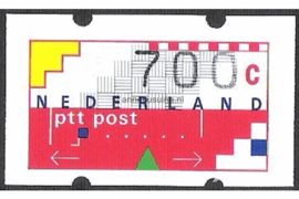 SPECIALITEIT! Nederland NVPH AU30 Postfris MET RUGNUMMER 0645 (700 cent) Automaatstroken, Voordrukzegel voor Klüssendorf-automaat 1996