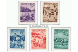 Nederlandse Antillen NVPH 234-238 Postfris Kinderzegels, Kinderspelen 1951