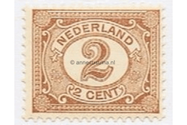 Nederland NVPH 54 Gestempeld (2 cent) Cijfer Vürtheim 1899-1913