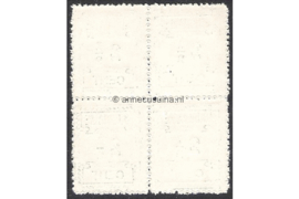 NVPH 66/66/66a/66 Postfris FOTOLEVERING (2 1/2 cent; Type I en Type II gemengd) (Blokje van vier) Hulpuitgifte 1912