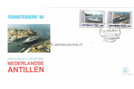 Nederlandse Antillen NVPH E211 Onbeschreven 1e Dag-enveloppe Toerisme promotie 1989