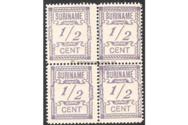 NVPH 65 Postfris (1/2 cent) (Blokje van vier) Hulpuitgifte 1912