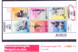 Nederland NVPH M393 (PZM393) Postfris Postzegelmapje Zomerpostzegels, ouderenzegels Vergeet-ze-niet  2009