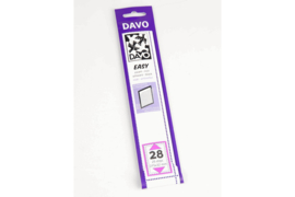 DAVO Easy stroken zwart Z28 (215 x 32) 25 stuks