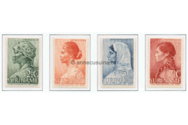 Suriname NVPH 190-193 Postfris Weldadigheidszegels 1940