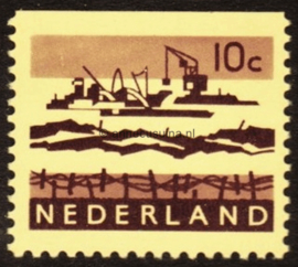 Nederland NVPH 794bG Postfris Bovenzijde ongetand; Fosforescerend papier (10 cent) Landschapzegels 1972