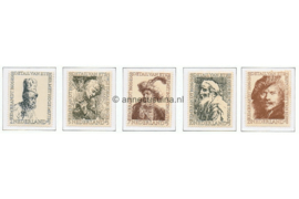 Nederland NVPH 671-675 Postfris Rembrandt zegels Zomerzegels 1956