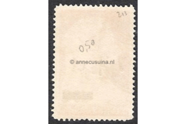 NVPH 213a Gestempeld FOTOLEVERING (7 1/2 cent op 10 cent) Hulpuitgifte. Frankeerzegels van de uitgifte 1936 en 1941 overdrukt in zwart te Paramaribo 1945