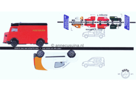 Nederland NVPH E671 Onbeschreven 1e Dag-enveloppe Europazegels Postauto's 2013