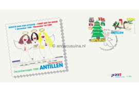 Nederlandse Antillen NVPH E300 Onbeschreven 1e Dag-enveloppe Decemberzegels 1998