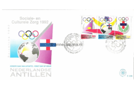 Nederlandse Antillen NVPH E236 Onbeschreven 1e Dag-enveloppe Cultuur, olympiade 1992