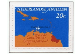 Nederlandse Antillen NVPH 351 Postfris Herdenkingszegel Caraïbische Raad 1964