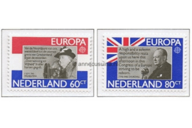 Nederland NVPH 1207-1208 Postfris Europa CEPT, vooraanstaande persoonlijkheden 1980