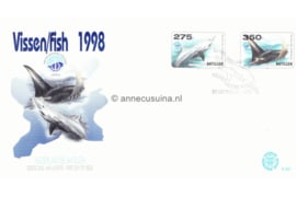 Nederlandse Antillen NVPH E297 Onbeschreven 1e Dag-enveloppe Vissen 1998