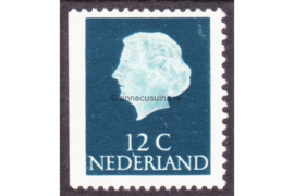 Nederland NVPH 618bJ Postfris Linkerzijde ongetand; Fosforescerend papier (12 cent) Koningin Juliana (en profil) 1953-1967