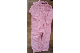 Pyjama roze flanel met witte ijssterren