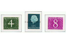 Nederland NVPH 774-776 Postfris Frankeerzegels gedrukt op flourescerend papier (Gouda zegels) 1962