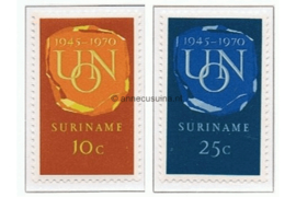 Suriname NVPH 538-539 Postfris 25 jaar Verenigde Naties (U.N.O.)