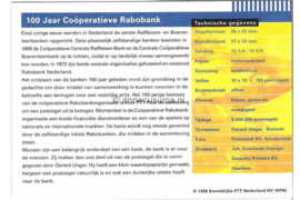 Nederland NVPH M189 (PZM189) Postfris Postzegelmapje Rabobank 1998