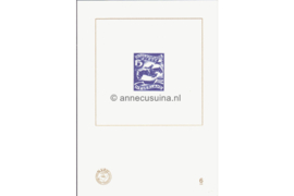 Nederland NVPH BD6, Blauwdruk nummer 6, met afbeelding zegel nummer 218 (1928) Olympiade Amsterdam, 12+8 ct blauw 2008