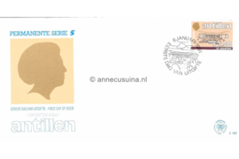 Nederlandse Antillen (Postdienst) NVPH E182 (E182PO) Onbeschreven 1e Dag-enveloppe Standaardserie 1986