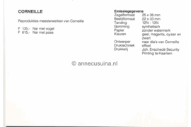 Republiek Suriname Zonnebloem Presentatiemapje PTT nr 104 (Surpost) Postfris Postzegelmapje Ter ere van de schilder Corneille. Afbeeldingen van Jester met vogel en met kat 1995