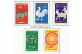 Suriname NVPH 556-560 Postfris Paaszegels 1970