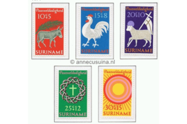 Suriname NVPH 556-560 Postfris Paaszegels 1970