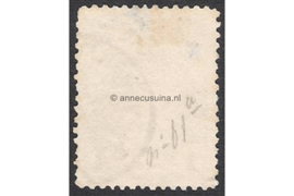 Nederland NVPH 49 Gestempeld FOTOLEVERING Inhuldigingszegel Koningin Wilhelmina (Kroningsgulden) 1898
