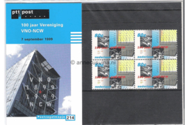 Nederland NVPH M214 (PZM214) Postfris Postzegelmapje 100 jaar VNO-NCW 1999