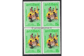 Nederlandse Antillen NVPH 488 Postfris (15 cent) (Blokje van vier) Verantwoord ouderschap 1974