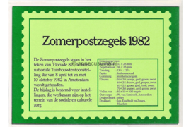 Nederland NVPH M3 (PZM3) Postfris Postzegelmapje Zomerzegels, Floriade 1982