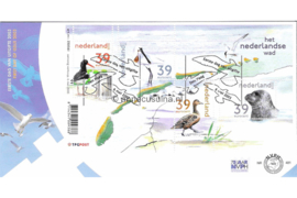 Nederland NVPH E481 Onbeschreven 1e Dag-enveloppe Het Nederlandse wad op 2 enveloppen 2003