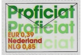 Nederland NVPH 2006 Gestempeld (0,39 euro/85 cent) Zegels uit postzegelboekje "10 om te feliciteren" (PB71) in dubbele waarde 2001