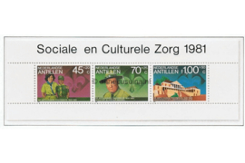 Nederlandse Antillen NVPH 694 Postfris Blok Sociale en Culturele Zorg 1981