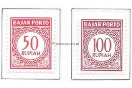 Indonesië Zonnebloem 27-28 Postfris Cijfertype 1965