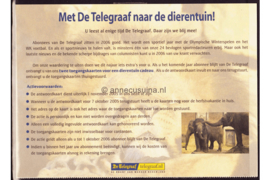 Nederland Antwoordkaart De Telegraaf met NVPH BZ12 Gestempeld Lelie, blauw TPG post logo 2003