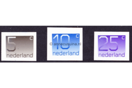 Nederland NVPH 1108b-1110b Postfris Zelfklevende zegels, Cijferserie (Crouwel-Zegels) 2001