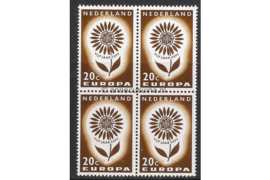 Nederland NVPH 828 Postfris (20 cent) (Blokje van vier) Europa-CEPT 1964
