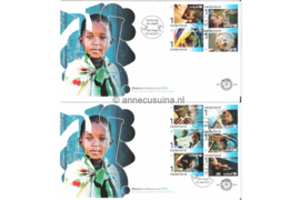 Nederland NVPH E629 Onbeschreven 1e Dag-enveloppe UNICEF op 2 enveloppen 2011